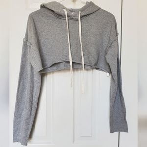 Urban Outfitters Y2K Gray Crop workout lounge Hoodie